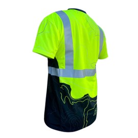 SafetyShirtz Men's SS360 Topo - Class 2 - Type-R - UPF 40 - Reflective Safety Shirt, Yellow - Medium