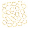 TBFYS 100PCS Cat Head Pendant Open Bezels for Resin Crafts,Alloy