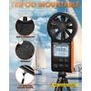Wind Speed Anemometer Bluetooth, WapoRich Handheld Wind Gauge Measures Atmospheric