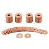 sourcing map Copper Washers Flat Sealing Rings 6 mm Inner