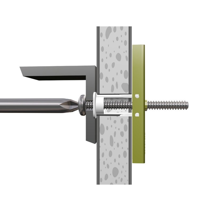 Toggler 25029 SnapToggler M6 Bolt Anchor, Silver, Pack of 4