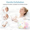 2 Pcs Loofah Sponge Shower Puff, Soft Mesh Bath Sponge