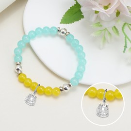 Happy 60th Birthday Gifts for Women Stretch Beads Bracelets for Grandma Wife Aunt Friend Sister Mom Birthday Gifts for Women Turning 60 Beaded Bracelets 60th Anniversary Jewelry 60 Year Old Present