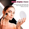 Espejo compacto con iluminación, espejo de maquillaje de viaje de