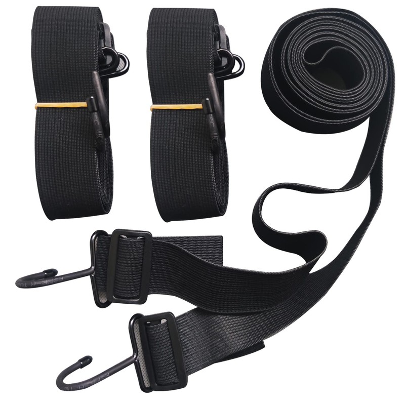 SEAZEN Car Cover Straps Wind Protector, 3Pcs Adjustable Elastic Windproof