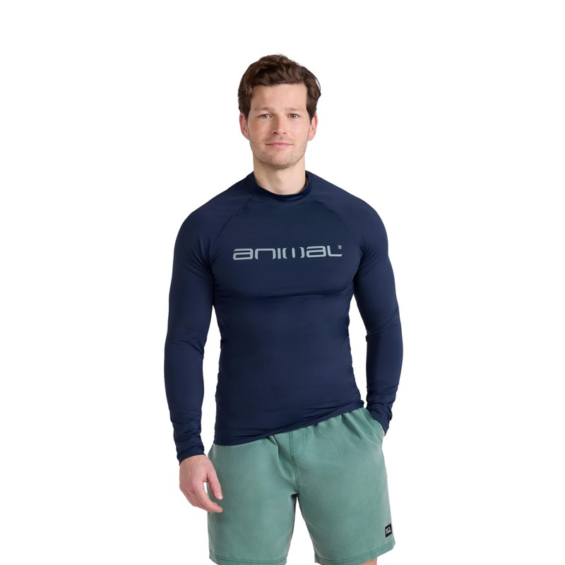 Animal Sonny Mens Logo Rash Vest - Quick Drying Top