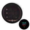 3-in-1 Motorcycle Electronic Digital Thermometer Voltmeter Time Clock Temperature Gauge