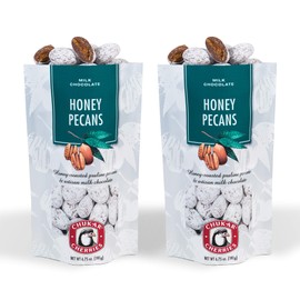 Milk Chocolate Honey Roasted Pecans (Honey Pecans, 2 Bags)