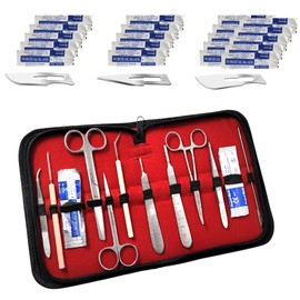 IMED Scientific 31 Pcs Beginners Dissection Kit Biology Lab Anatomy Dissecting Set Comes With Stainless Steel Scalpel Knife Handle Blades Used for Medical Students and Veterinary Training