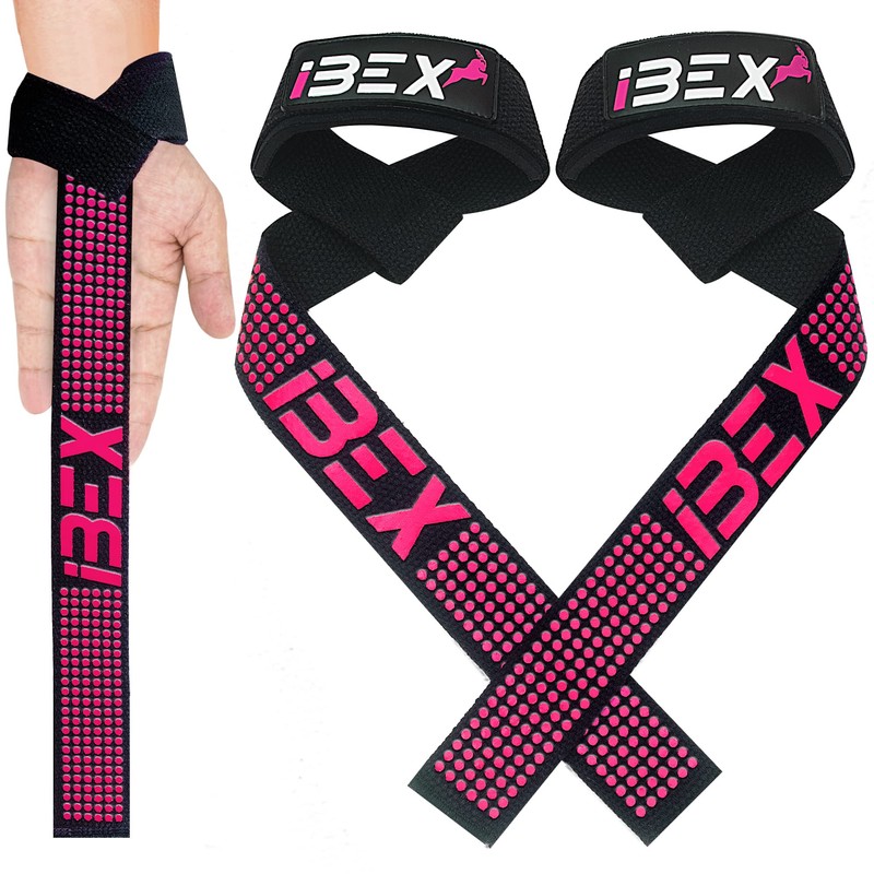 iBEX Weight Lifting Straps with Padded Wrist Support and Advanced