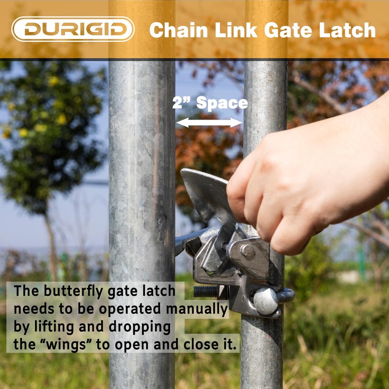 DURIGID 1-3/8" Gate Frames and 2-3/8" Gate Posts Chain Link
