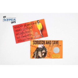 My Scratch Offs 500 Pack Silver Scratch Off Stickers Labels 0.70 Inch Round Circle DIY Replica Lottery Ticket Scratcher & Custom Labels for Small Business, Gender Reveal