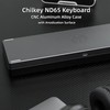 OOCTPK Chilkey ND65 Wired Aluminum Mechanical Keyboard, 65% Layout Portable