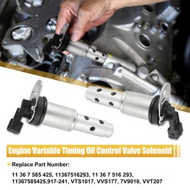 X AUTOHAUX Solenoid 11367585425 Car Variable Timing Oil Control Valve Pack of 2