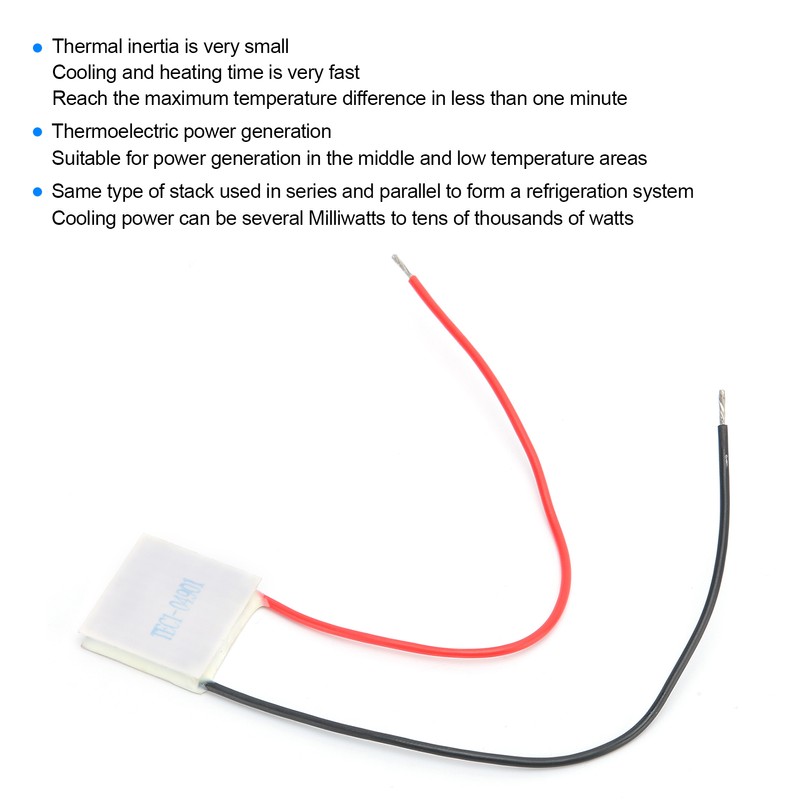Thermoelectric Cooler Module Semiconductor Electronic Refrigeration 25x25mm TEC1‑04901 5V1A