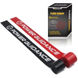 POWER GUIDANCE Muscle Floss Bands - Compression Bands - Mobility & Recovery Bands - for Improving Movement, Increasing Circulation & Reducing Soreness