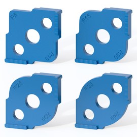 XDENGP Radius Jig Router Templates 4 Pcs, Corner Radius Routing Templates, High Hardness ABS+CNC Routing Rounded Corners Router Bit Templates for Woodworking Routing, R5/10/15/20/25/30/35/40