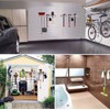 Punch Free Wall Mount Mop Broom Holder 4 Clips 5
