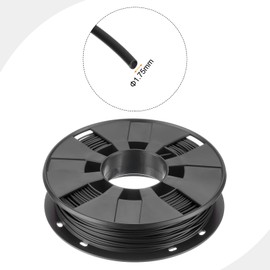 sourcing map 1.75mm Filaments PLA Black 0.25KG Dimensional Accuracy +/- 0.05mm for 3D Printer