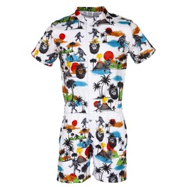 Funny Guy Mugs Mens Romper - Premium Adult Jumpsuit With Zippered Pockets (Bigfoot, Small)