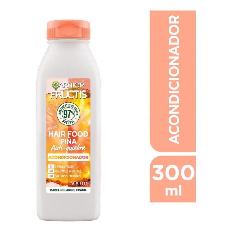 Garnier Fructis Hair Food Piña Acondicionador para Cabello Largo y