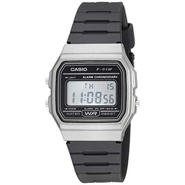 Casio F-91WM-1BCF Reloj Unisex, color Negro