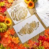 9 Pieces Fall Pumpkin Stencil for Painting Reusable Thanksgiving Autumn
