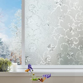 ANT Decorative Window Cling, Window Film Roll for Privacy, Decorative Window Film for Window Decorations, All-Weather & Fade-Proof, Indoor Outdoor Use (Bauhinia, 31inch x 30ft)
