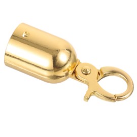 COHEALI Rope End Stop Rope End Cap Fencing Rope Snap Post Queue Rope Ends Cord End Cap with Hook Stanchion Rope Hooks Tassel Caps Bedrail Rope End Snap Hook Bell Hook Chain Stainless Steel