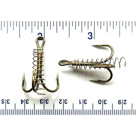 50 Gerry's Tackle 2X Strength Bronze Dough Bait Treble Hooks Size 2