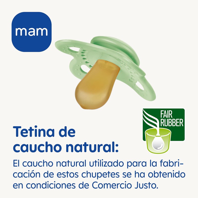 MAM Original Pure S315 Soothers with Natural Latex Teat for