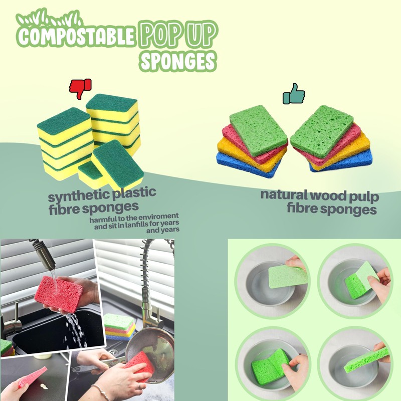 Dish Brushes For Washing Up Bundle | Swedish Dishcloth |