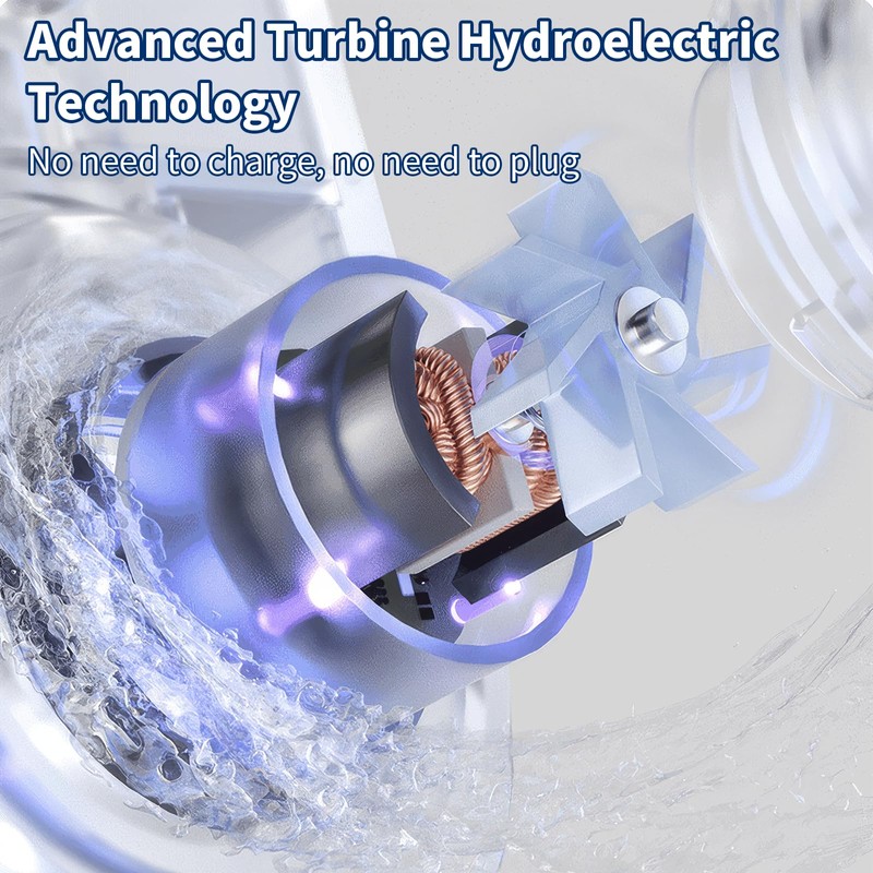 Water Filter Tap with LED Display, Includes 2 Filters, Water