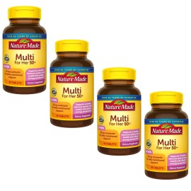 Nature Made Multivitamin For Her 50 Plus 90 Count 4 Pack Immune Support