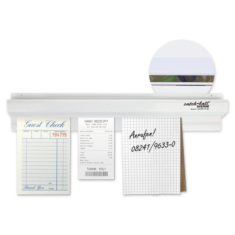 FRANZ MENSCH Hygostar Catch-ball System, Noteboard, White, Length: 22 cm,