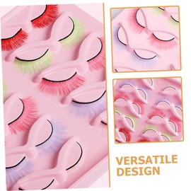 Healeved Fake Lashes Pack 10 Pairs Short Colored False Eyelashes for Makeup Accessories