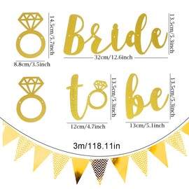 WUSJCOF Hen Party Decoration Women Rose Gold Banner - Bride to Be Garland for Hen Party, Wedding, Party Decoration, Stag Night Women Accessories, Wedding Banner Outdoor