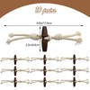 DHER 10 Pairs Leather Buttons Toggle Buttons Wooden Buttons Closure