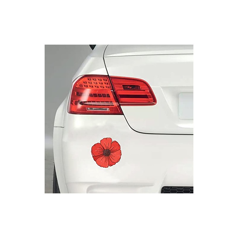 Pack of 18 Remembrance Day Stickers (65 mm) Waterproof Clear