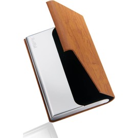 Roffal Business Card Holder, Men's, Women's, 21 Colors to Choose from, Does Not Break Business Cards with Genuine Accessories, q. cheek