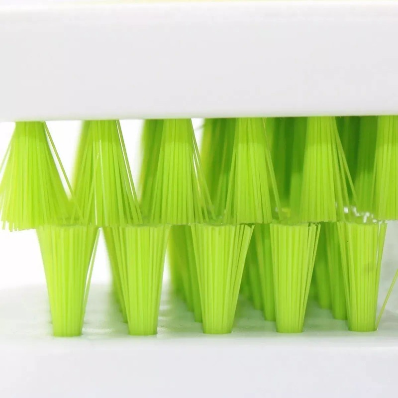 sacre solutions Cepillo Limpiador Seguro Para Cubiertos De Cocina Verde