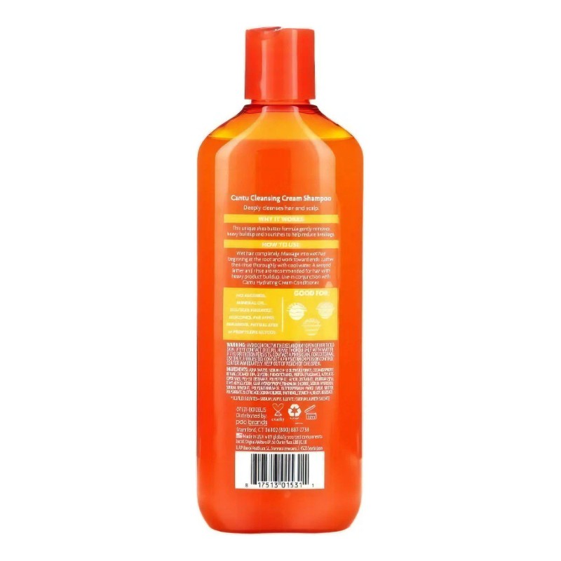 Shampoo Para Rulos Cantu 400 Ml Manteca De Karite