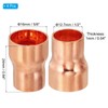 PATIKIL 5/8" to 1/2" ID Copper Reducer, 4pcs 99.9% Pure