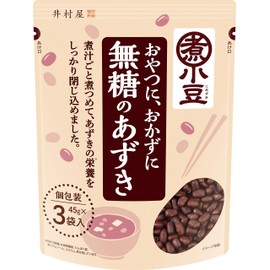 Imuraya Unsweetened Adzuki Beans, 3 Bags, 4.6 oz (135 g) x 5 Packs