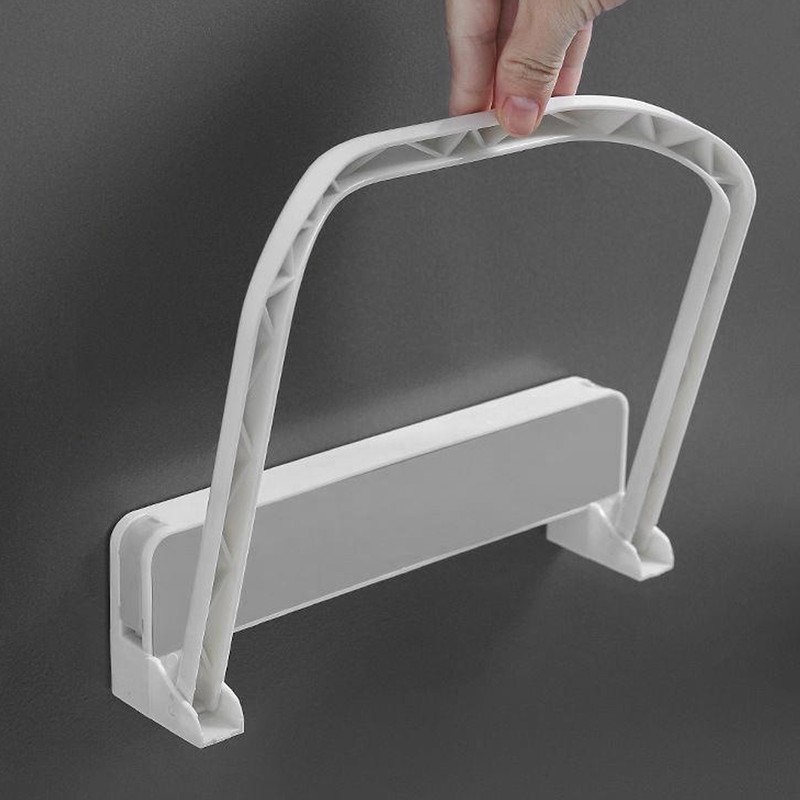 3PCS Washbasin Hanger Plastic Punch Free Bathroom Basin Storage Rack