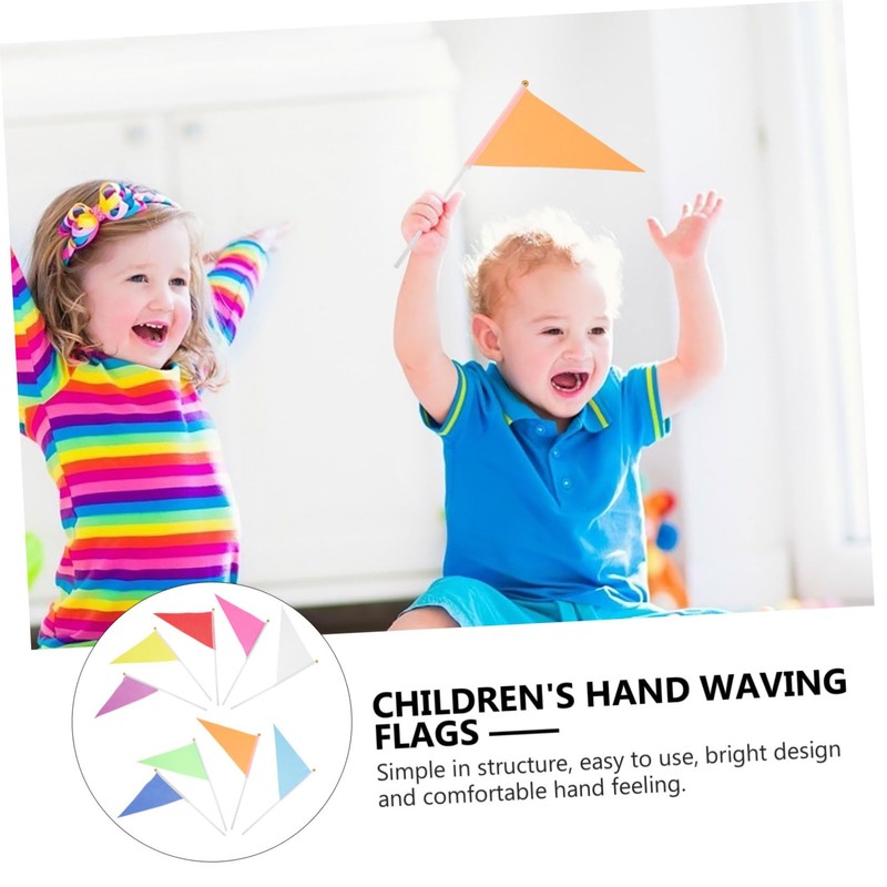 ORFOFE Hand Flags for Waving 9pcs Set of Small Flags