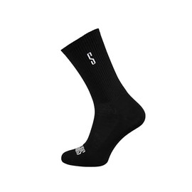 Support lineS Performance Ribbed Cycling Socks Breathable Moisture Wicking Elastic Fit for Hiking Walking Climbing Cycling Essential, black