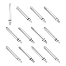 PATIKIL M8 x 100mm Expansion Bolts, 12Pcs 304 Stainless Steel Expansion Screw Bolts Sleeve Anchoring Fastener for Wall Concrete Brick Wall Drywall Air Conditioner, Silver