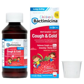 Bactimicina Children's Cough and Cold Liquid, Made in USA,  4 OZ    Exp  12/2025
