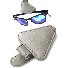 Soporte para Gafas de Sol para Visera de Coche, Clip Magnético de auto Clip Magnético de Cuero para Tarjeta de Boleto para Accesorios de Coche para Anteojos, Soporte Magnético para Anteojos